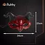 Ruhhy Demon Masker Halloween – Rood en Zwart – Kunststof Duivel Masker – Met Verstelbare Band en Hoorns