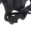 Ruhhy Demon Masker Halloween – Rood en Zwart – Kunststof Duivel Masker – Met Verstelbare Band en Hoorns