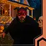 Ruhhy Demon Masker Halloween – Rood en Zwart – Kunststof Duivel Masker – Met Verstelbare Band en Hoorns