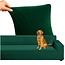 Ruhhy Sofa Hoes – Flessengroen – Stretch Velours – Inclusief Kussenhoes – 145-185 cm