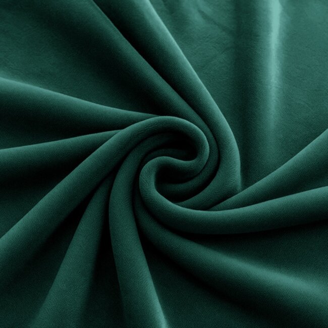 Ruhhy Bankhoes - rekbaar velours - beschermend - 145-185 cm - flessengroen - met kussenhoes