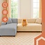 Ruhhy Sofa Hoes – Beige – Stretch Velours – Inclusief Kussenhoes – 145‑185 cm