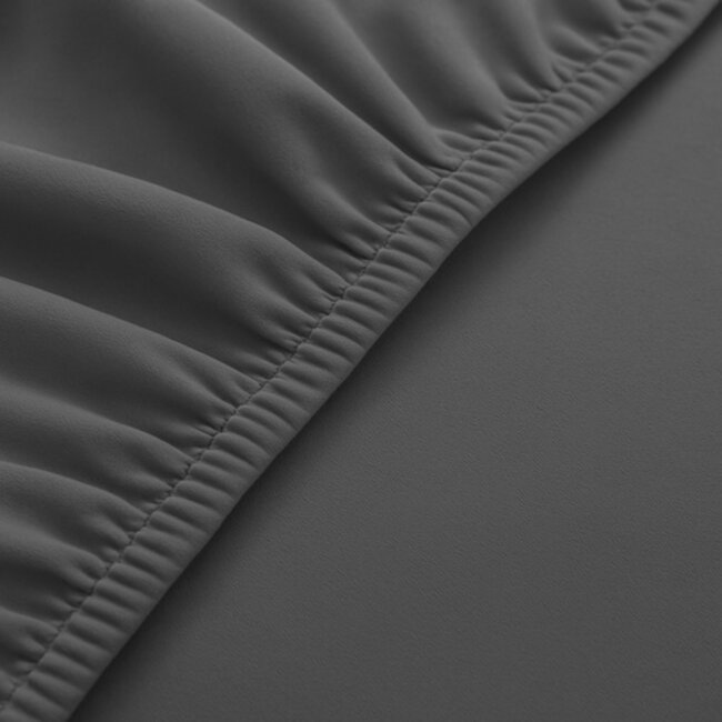 Ruhhy Stoelhoezen – Donkergrijs – Velours Stretch – Wasbaar – 6 stuks