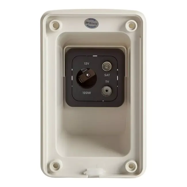 Whale Multimedia 3-in-1 – Inbouwdoos – TV Satelliet – 12V Stopcontact