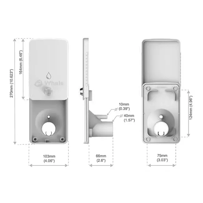 Whale Water Ingang Inbouwdoos – Vulaansluiting – 12 mm – IP45