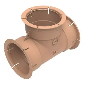 Whale Luchtkanaal Verdeler – T-stuk 65 mm – Voor Camper & Caravan