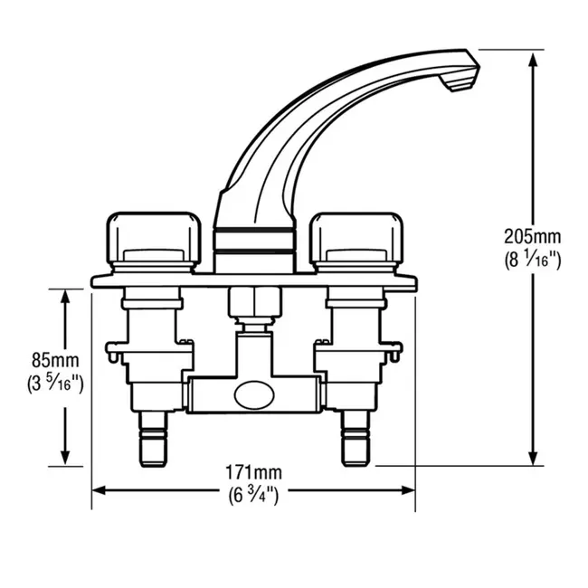 Whale Kraan Elegance – Mengkraan met Douchefunctie – 12 mm Aansluiting