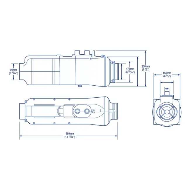 Whale Space Heater Gas 5 GT – 6,0 kW – Ondervloerse Camperkachel