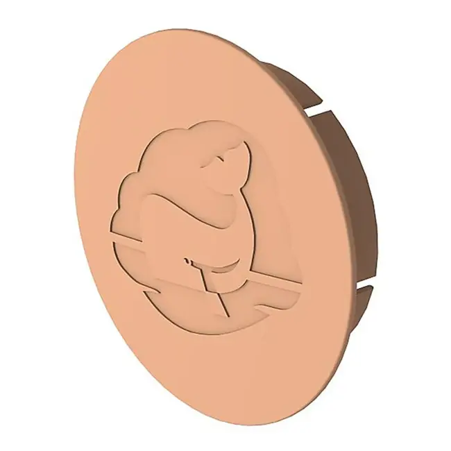 Whale Luchtkanaal Eindkap – 65 mm – Beige – Voor Caravan & Camper