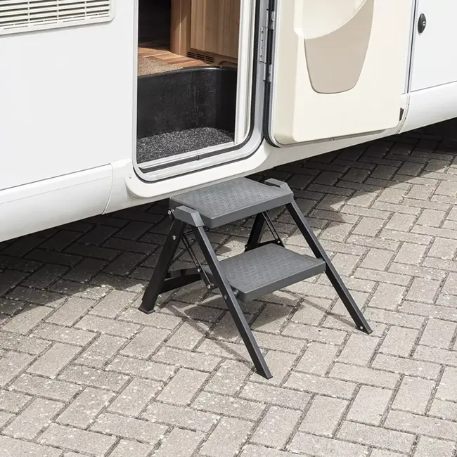 ProPlus Opstapje – Aluminium – 2 Treden – Vouwbaar – Antislip – 150 kg