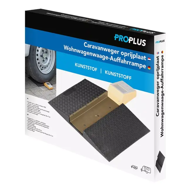 ProPlus Oprijplaat – Voor Caravanweger – Kunststof – 32x26x2,5 cm
