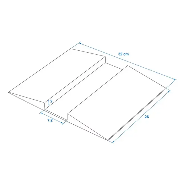 ProPlus Oprijplaat – Voor Caravanweger – Kunststof – 32x26x2,5 cm