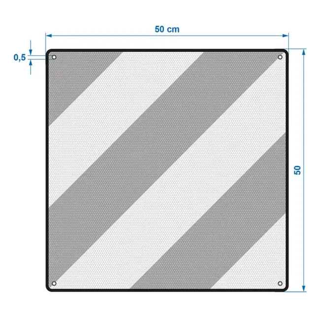 ProPlus Markeringsbord – Aluminium – 50x50 cm – V20 – Spanje/Portugal