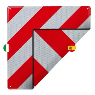 ProPlus Markeringsbord 2-in-1 – Aluminium – 50x50 cm – Italië & Spanje/Portugal