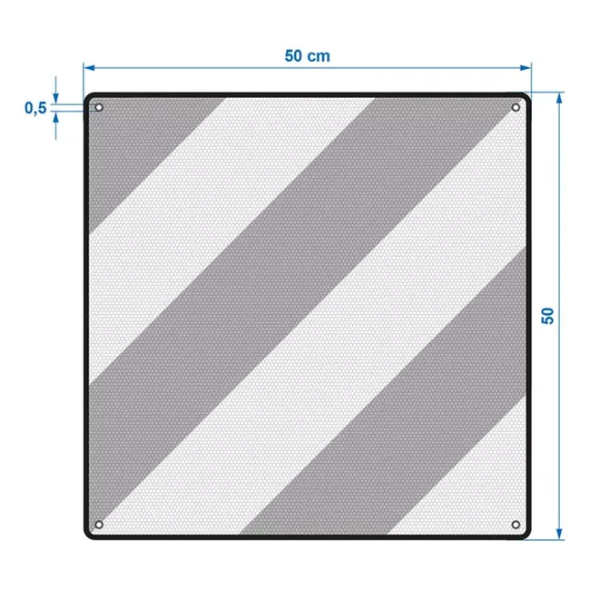 ProPlus Markeringsbord 2-in-1 – Aluminium – 50x50 cm – Italië & Spanje/Portugal