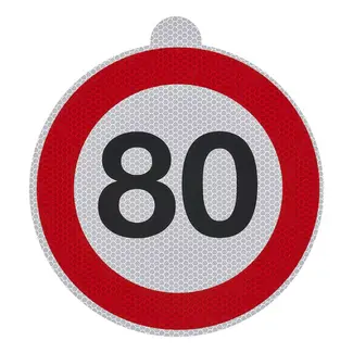 ProPlus Snelheidssticker 80 – Italië – RA2 / DGM 57477 – Ø20 cm