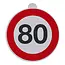 ProPlus Snelheidssticker 80 – Italië – RA2 / DGM 57477 – Ø20 cm