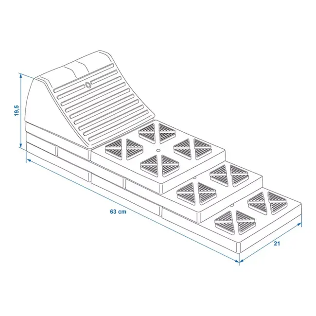 ProPlus Oprijblok – Multifunctioneel – Stapelbaar – 4 Niveaus