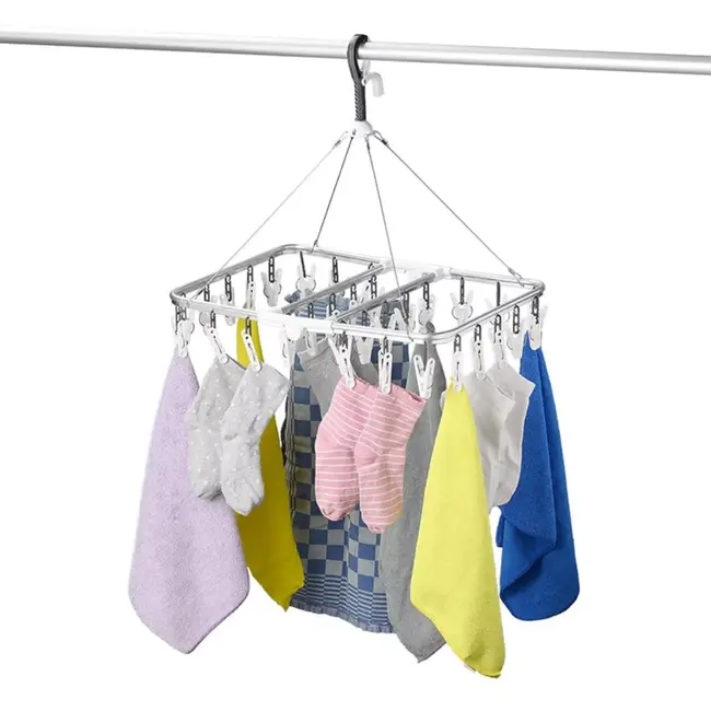 ProPlus Droogcarrousel – Aluminium – Inklapbaar – 32 Knijpers – Compact