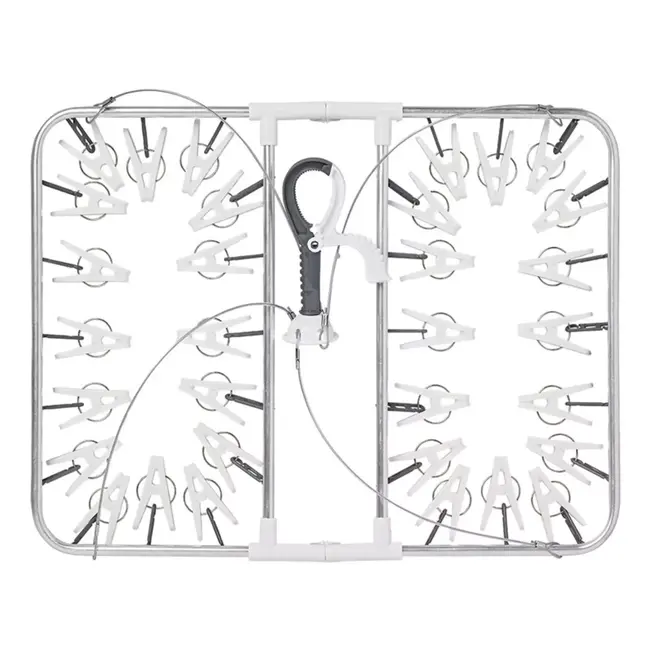 ProPlus Droogcarrousel – Aluminium – Inklapbaar – 32 Knijpers – Compact