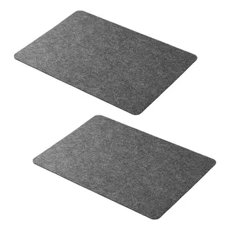 ProPlus Placemats – 33x45 cm – Grijs Vilt – Set van 2 – Anti-slip