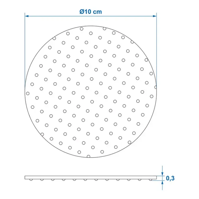 ProPlus Onderzetters – Ø10 cm – Vilt – Grijs – Set van 6