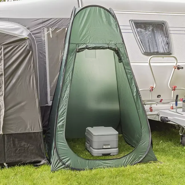 ProPlus Draagbaar Toilet – 10L/10L – Compact Camping Toilet – Met Doorspoelpomp