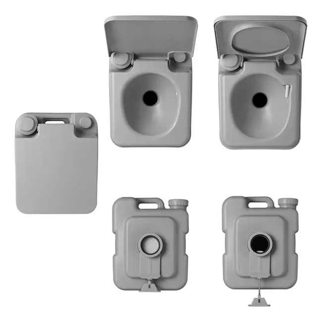 ProPlus Draagbaar Toilet – 10L/20L – Compact Camping Toilet – Met Doorspoelpomp