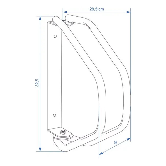 ProPlus Fietsenrek – Voor 1 Fiets – Muurbevestiging – Gegalvaniseerd Staal