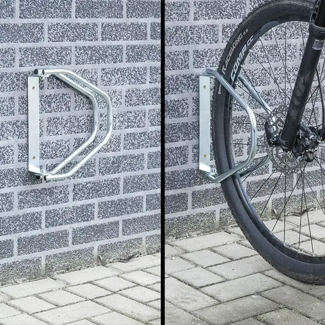 ProPlus Fietsenrek – Voor 1 Fiets – Muurbevestiging – Gegalvaniseerd Staal
