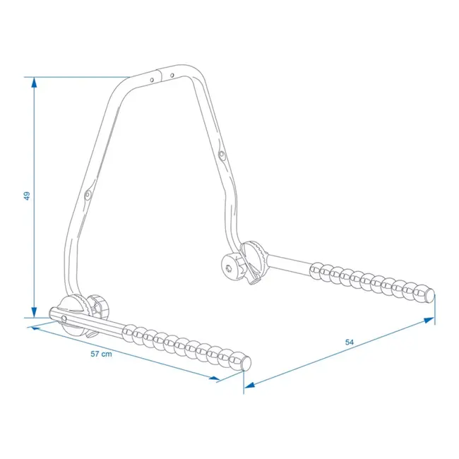 ProPlus Wandhouder – Voor 1 Fiets – Verstelbaar – Opklapbaar – 45 kg