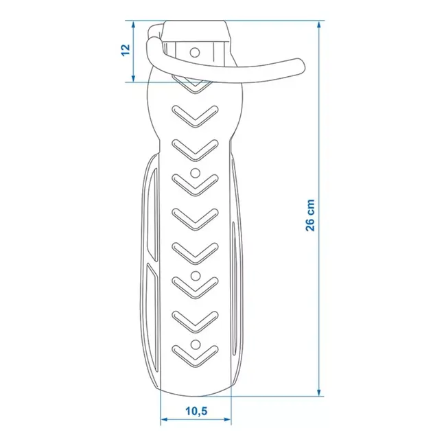 ProPlus Muurbeugel voor 1 Fiets – Set van 2 – Staal – 30 kg draagvermogen