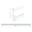 ProPlus Railverdubbelaar – Duo-Keder – 100 cm – Dubbele Tentrail – PVC