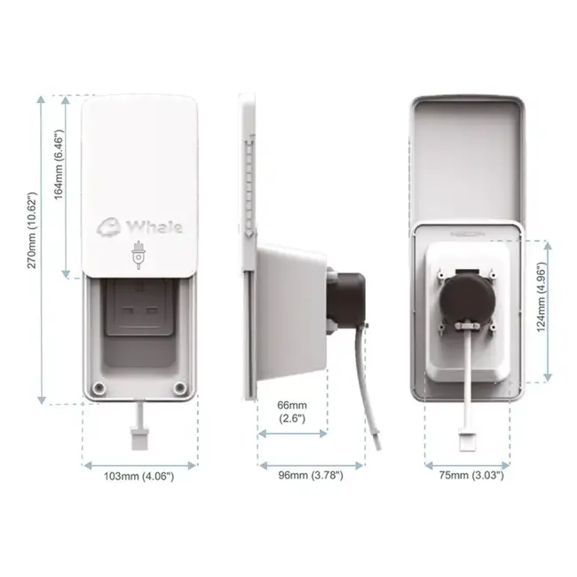 Whale Klep Inbouwdoos – Easi-Slide Deksel – Grijs – Origineel Vervangingsonderdeel