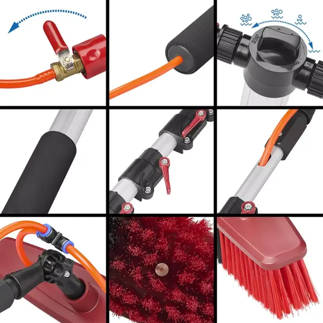 ProPlus Wasborstel – Telescopische Steel 166-700 cm – & Zeepdispenser