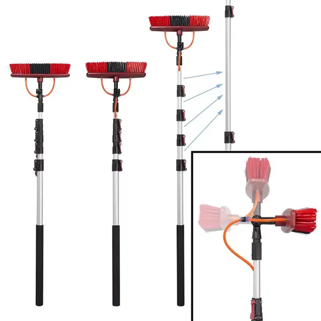 ProPlus Wasborstel – Telescopische Steel 116-450 cm – & Zeepdispenser