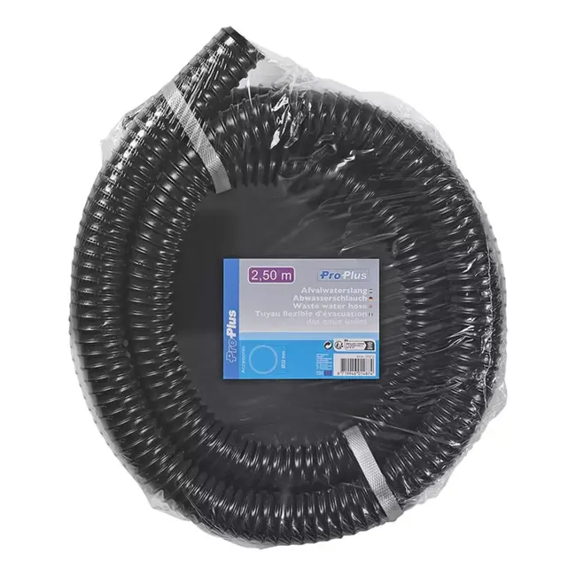 ProPlus Afvalwaterslang – 2,5 m – 32 mm – Flexibel – Camper & Caravan