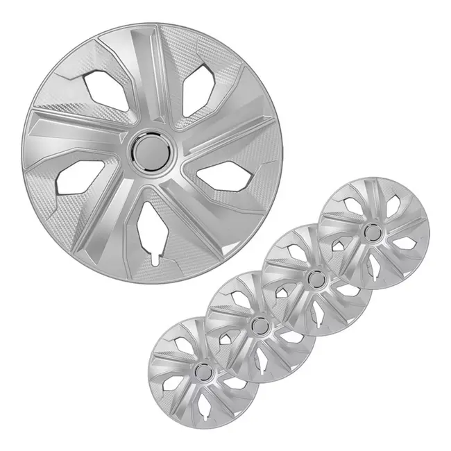 ProPlus Wieldoppen Set – Moon Ring – 16 inch – Carbon Zilver – 4 Stuks