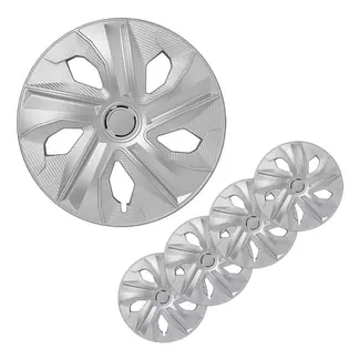ProPlus Wieldoppen Set – Moon Ring – 15 inch – Carbon Zilver – 4 Stuks