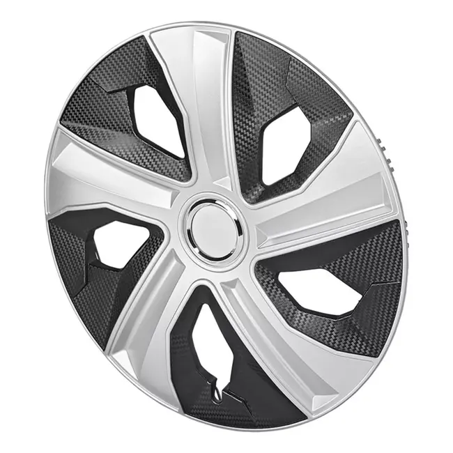 ProPlus Wieldoppen Set – Moon Ring – 14 inch – Carbon Zilver/Zwart – 4 Stuks