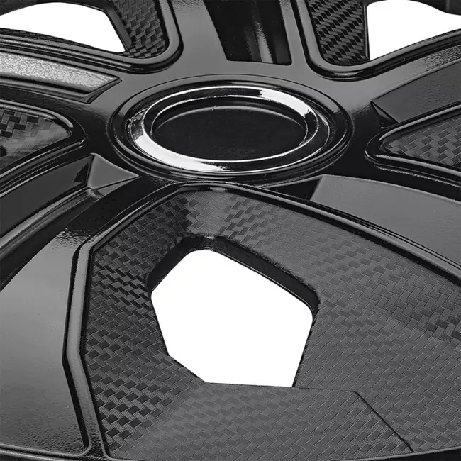 ProPlus Wieldoppen Set – Moon Ring – 14 inch – Carbon Zwart – 4 Stuks