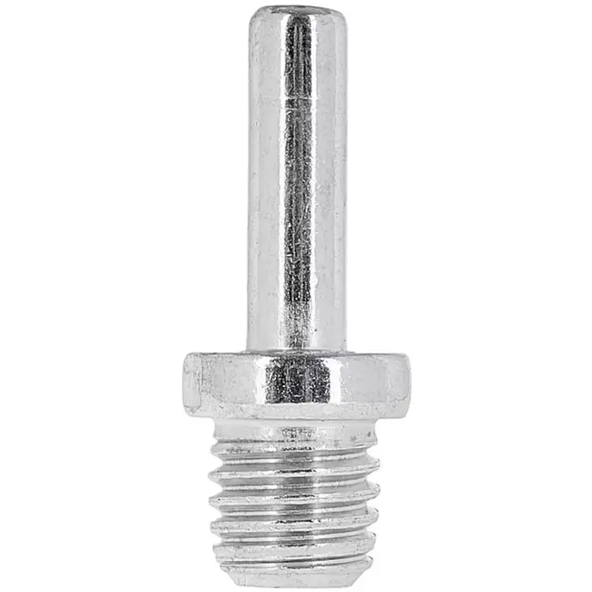 GEKO Steunschijf met klittenband voor haakse slijper M14 - kunststof met schuimlaag - 100 mm - rood - met booradapter - schuren van hout, metaal en kunststof