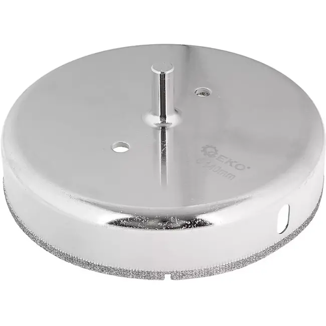 GEKO Kroonboor - diamant - precisieboren - 140 mm - zilvergrijs - voor gres, keramiek, tegels, marmer en natuursteen - geschikt voor nat en droog boren