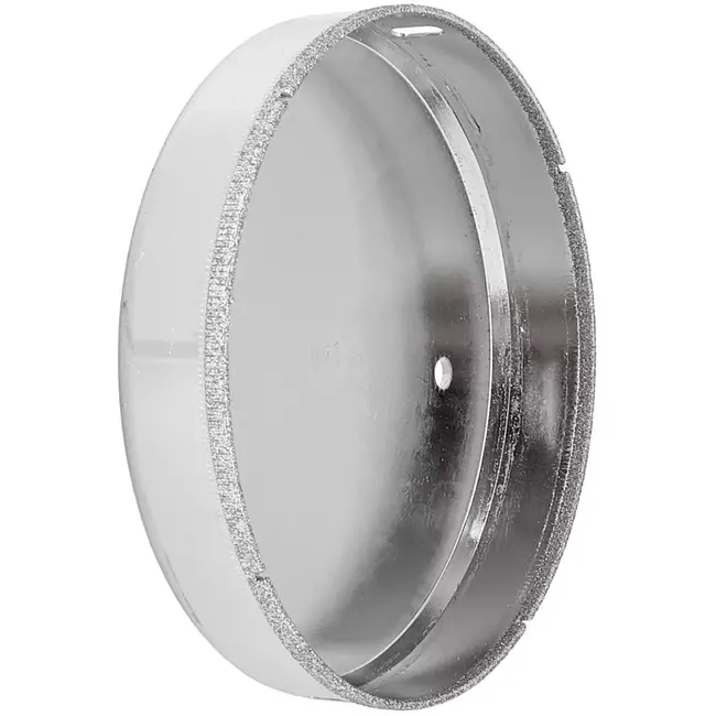 GEKO Tegelkroonboor - diamant - 150 mm - droog en nat boren - cilindrische schacht - metaalkleur - voor porseleingres, keramiek, marmer, natuursteen