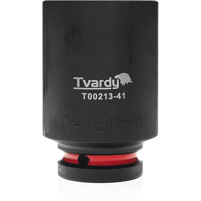 Tvardy Diepe slagdop 41 mm zeskant - chroom-molybdeenstaal - voor slagsleutel - aandrijving 19,05 mm - zwart - voor auto en industrie