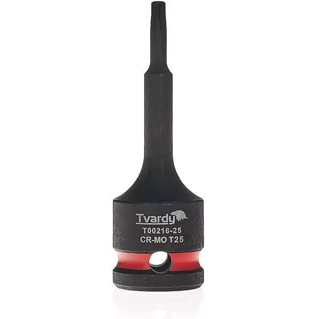 Tvardy slagdop torx T27 - chroom-molybdeenstaal - opname 12,7 mm - zwart - voor slagmoersleutel, auto en industrie
