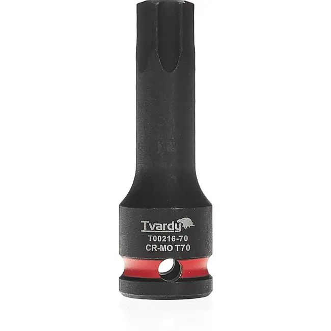 Tvardy slagdop torx T70 - chroom-molybdeenstaal - 12,7 mm vierkant opname - impactbestendig voor slagmoersleutel - auto- en machinebouw