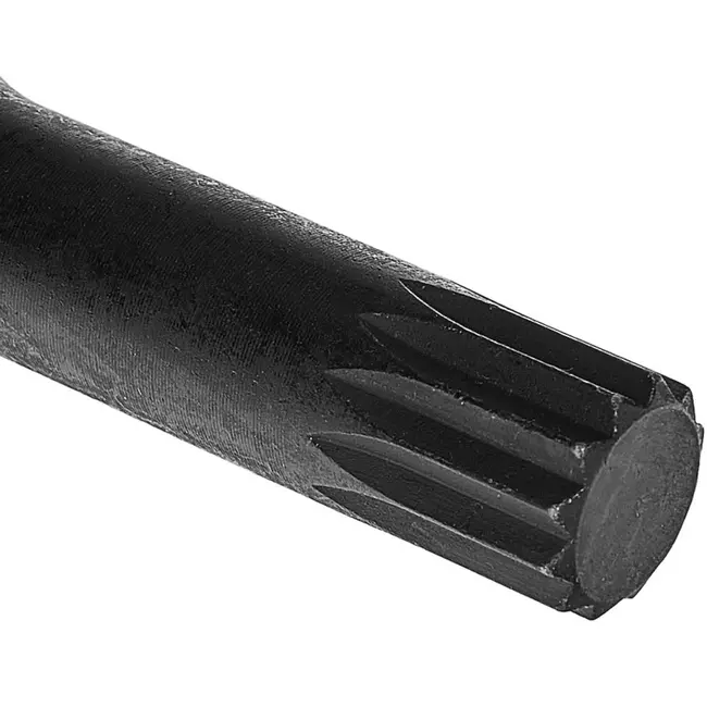 Tvardy Slagdop spline M6 - chroom-molybdeenstaal - voor slagmoersleutel - aandrijfvierkant 12,7 mm - zwart - auto en industrie