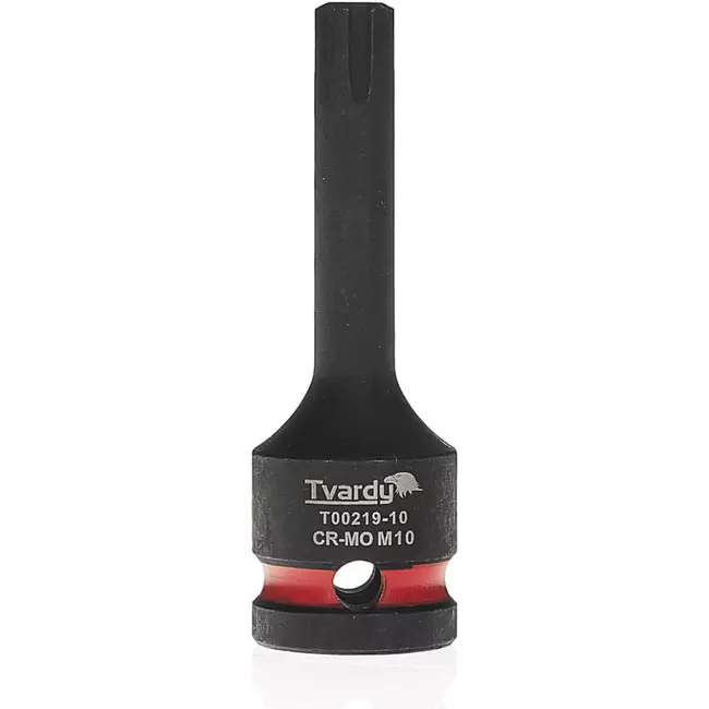 Tvardy slagdop RIBE M10 - chroom-molybdeenstaal - aansluiting 12,7 mm vierkant - voor slagsleutel - zwart - autowerkplaats en machinebouw