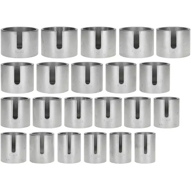 GEKO Bus- en lagermontageset - gehard gereedschapsstaal - 90 x 80 t/m 44 x 34 mm - staalgrijs - 27-delig - voor monteren/demonteren van draagarmbussen en lagers